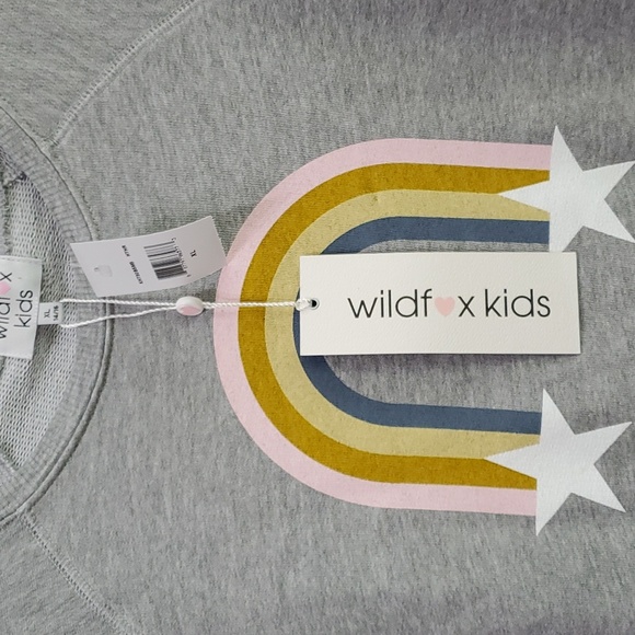 Wildfox Kids - Littlefox Rainbow Stars Sommers Sweater Heather, Size XL, NWT - Picture 6 of 8